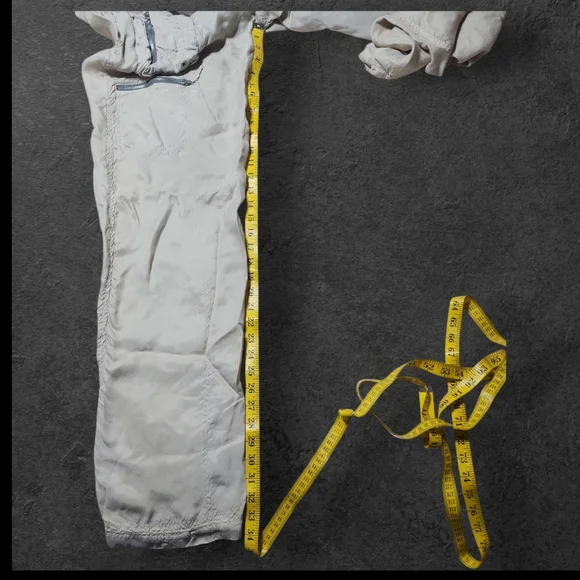 Pete & Greta By Johnny Was Marika Cream Color Cargo Pants - Picture 11 of 14